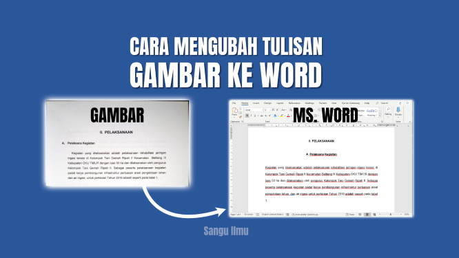 √ 3 Cara Mengubah Gambar ke Word | Sangu Ilmu